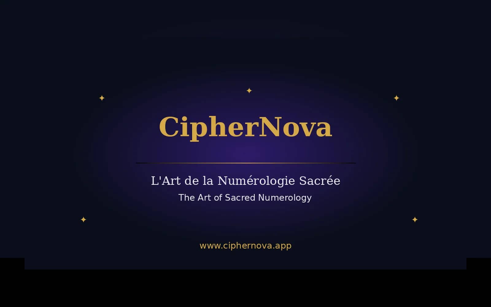 Capture d'écran du site CipherNova