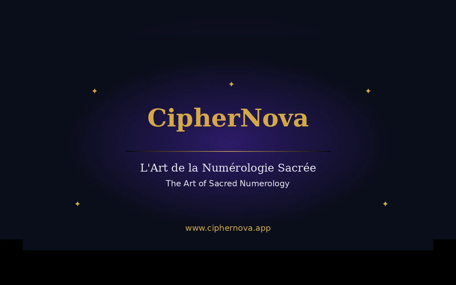 Capture d'écran du site CipherNova
