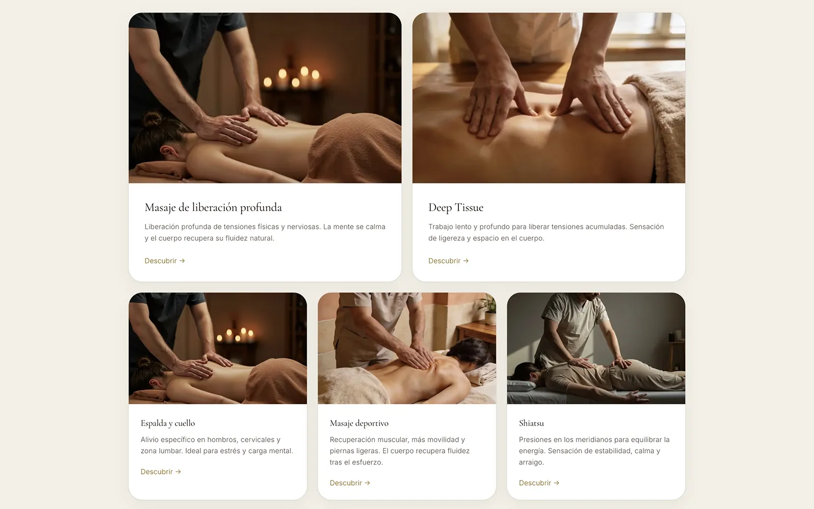 Capture d'écran du site Serenity by Valérie